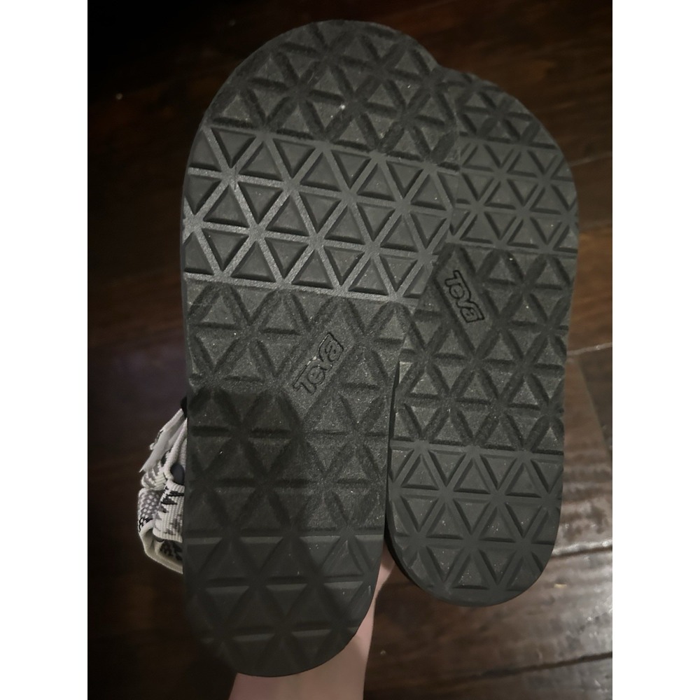 TEVA Sandals Black White Aztec Size 8 ORIGINAL UNIVERSAL SPORT - Picture 2 of 3